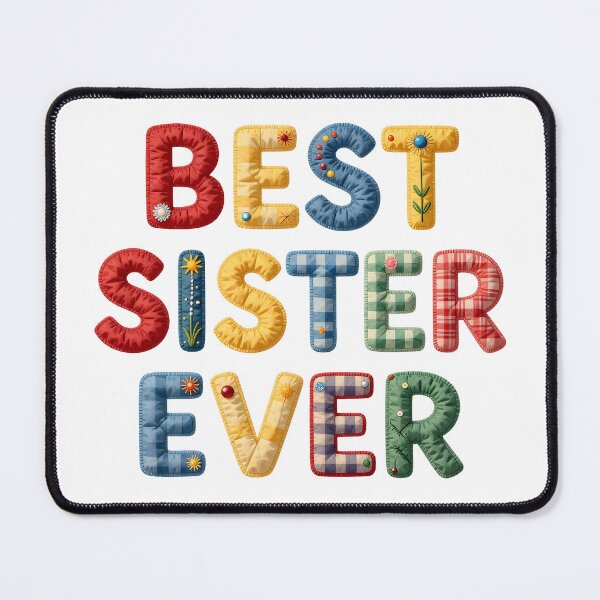 Item preview, BEST SISTER EVER - IN FAUX LETTERING designed and sold by AlexOBrienArt.