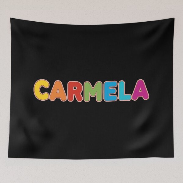 Item preview, ❤️ Carmela Personalized Name Wavy Retro Shirt, Coffee Mug, Sticker Gift designed and sold by HelixPedia.