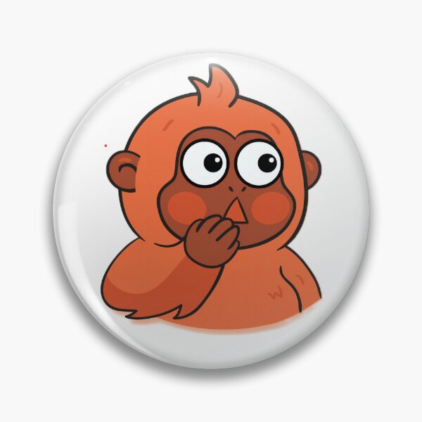 Item preview, Cute Surprised Monkey Cartoon designed and sold by 1234saad.