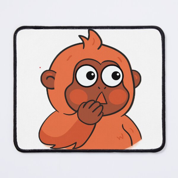 Item preview, Cute Surprised Monkey Cartoon designed and sold by 1234saad.