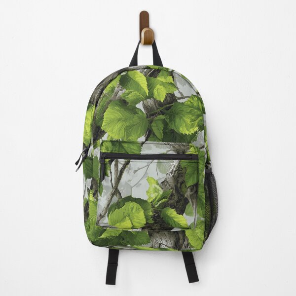Item preview, Neon Green Birch Tree Camouflage Design with Bright Leaves and Realistic Woodland Forest Detail designed and sold by meganohm.
