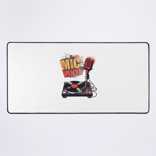 Item preview, Mic & Vinyl Graphic Design designed and sold by Grindline Studio.