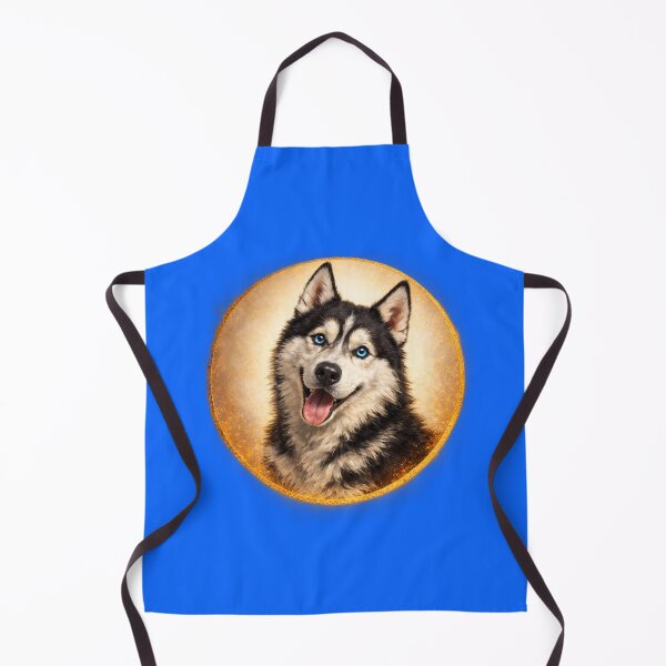 Item preview, Siberian Husky Arctic Focus – Realistic Dog Circle Art designed and sold by TheJoyfulPen.