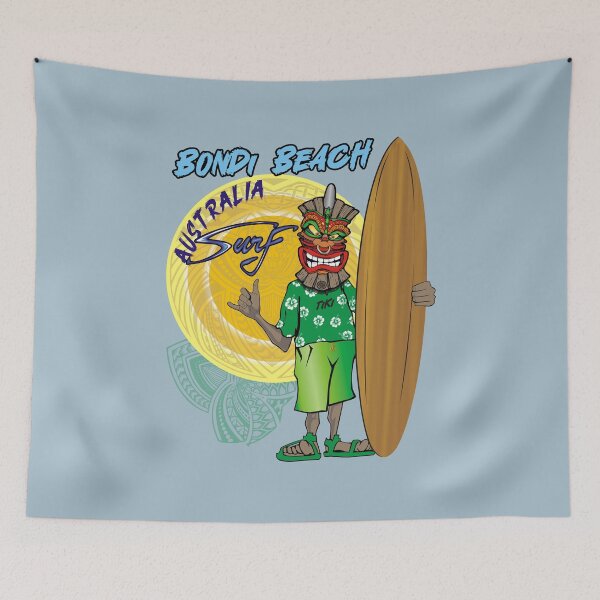 Item preview, Bondi Beach Australia Tiki Surf vintage designed and sold by studioss76.