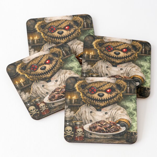 Item preview, Death Bear in Kitchen serving rotten meat with worms designed and sold by Gunnar Hermansen.