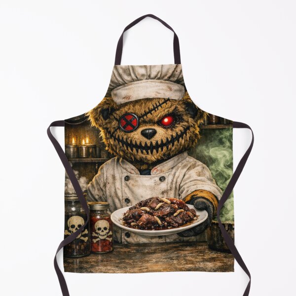 Item preview, Death Bear in Kitchen serving rotten meat with worms designed and sold by Gunnar Hermansen.