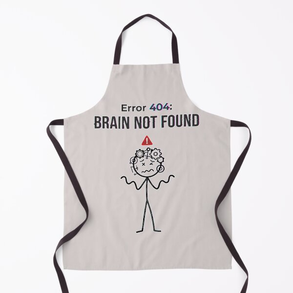 Item preview, Error 404 Brain Not Found Funny Glitch Meme Design | Overthinking Humor Aesthetic Minimalist Graphic designed and sold by MoonVibe-studio.