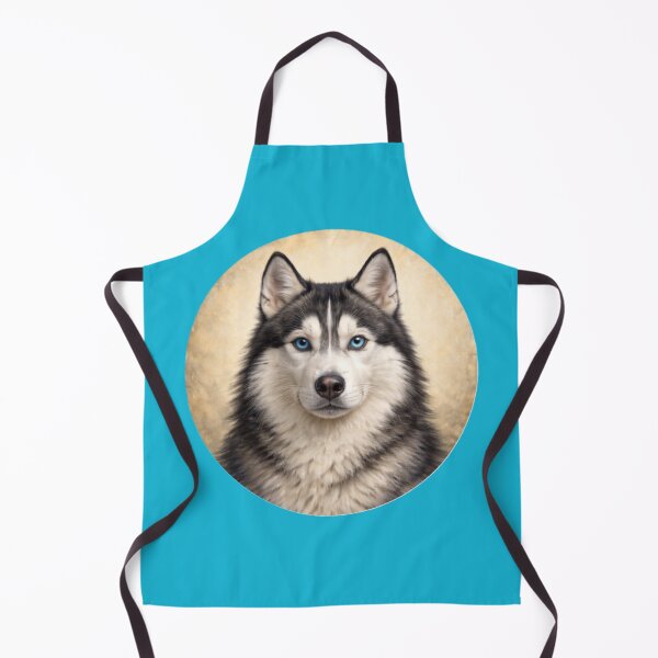 Item preview, Siberian Husky Arctic Focus – Realistic Dog Circle Art designed and sold by TheJoyfulPen.