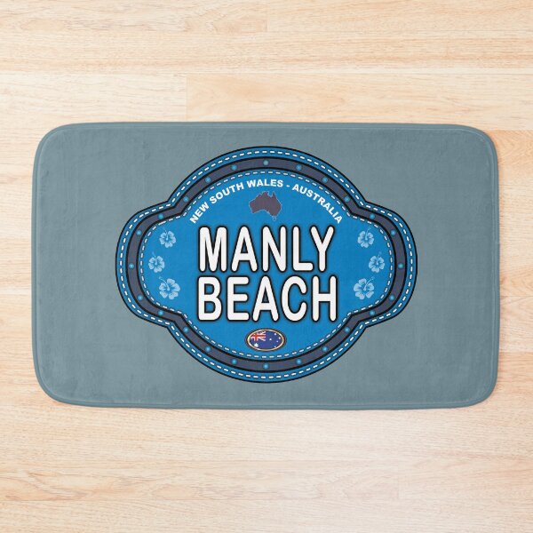 Item preview, Emblema con efecto de costura de Manly Beach, Australia designed and sold by studioss76.
