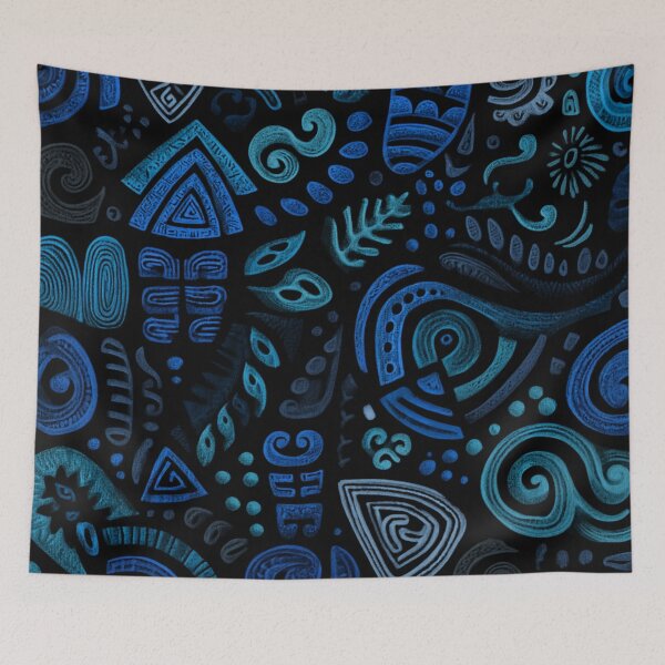 Item preview, New Zealand Māori Paua Pattern Koru Design 837 designed and sold by GrinGalore.