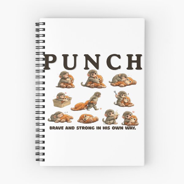Item preview, Punch the Monkey -Brave and Strong in Its Own Way Cute Mental Health Mascot designed and sold by AlienTechs.