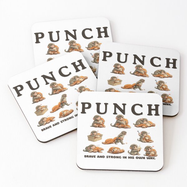 Item preview, Punch the Monkey -Brave and Strong in Its Own Way Cute Mental Health Mascot designed and sold by AlienTechs.
