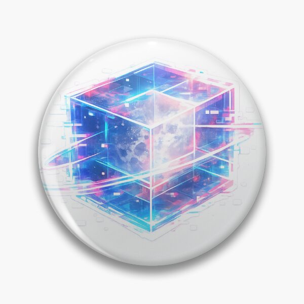 Item preview, Neon Glitch Cube designed and sold by Lunarifinds .