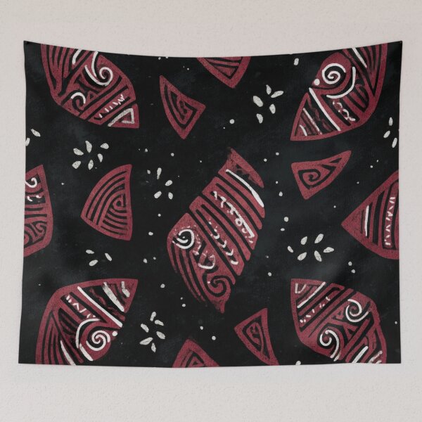 Aperçu de l'œuvre Nouvelle-Zélande Maori Paua Pattern Koru Design 838 créée et vendue par GrinGalore.
