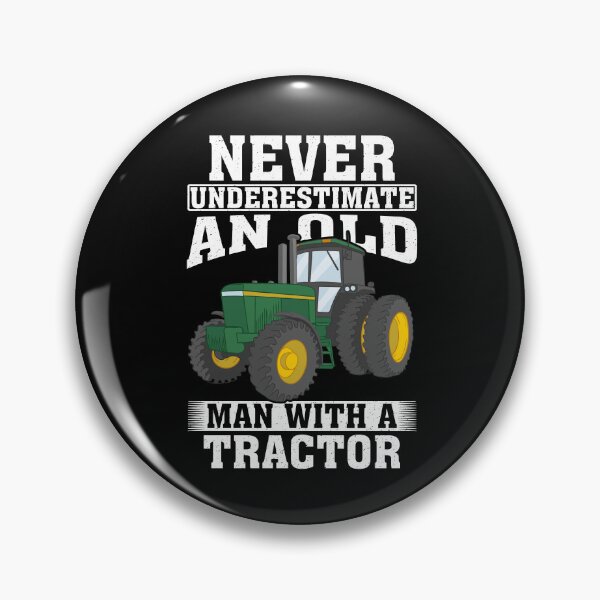 Item preview, Never Underestimate an Old Man with A Tractor  designed and sold by CosmoKitsch.