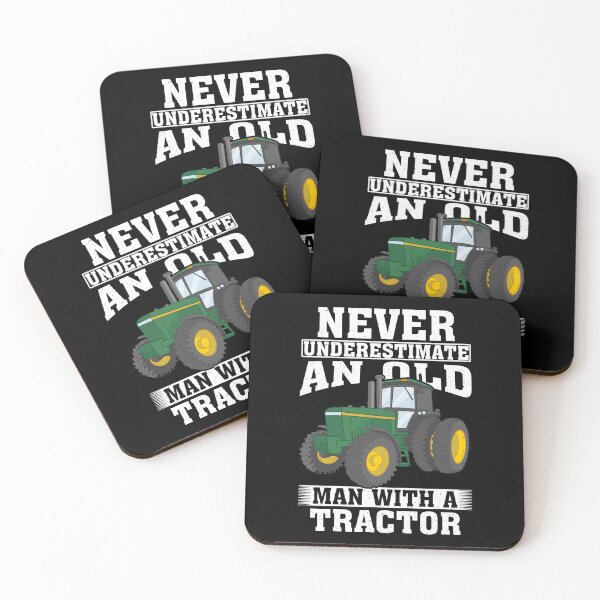 Item preview, Never Underestimate an Old Man with A Tractor  designed and sold by CosmoKitsch.