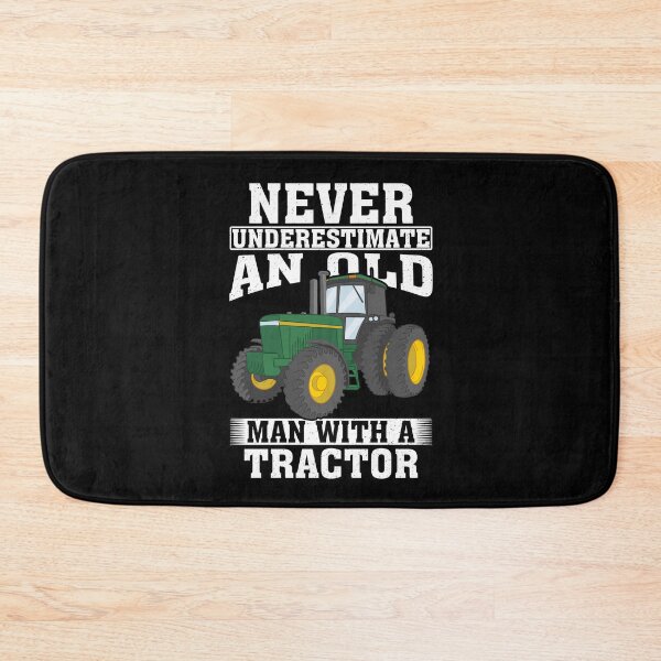 Item preview, Never Underestimate an Old Man with A Tractor  designed and sold by CosmoKitsch.