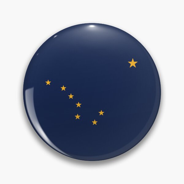 Item preview, Alaska State Flag Minimal Navy and Gold designed and sold by American Spirit.