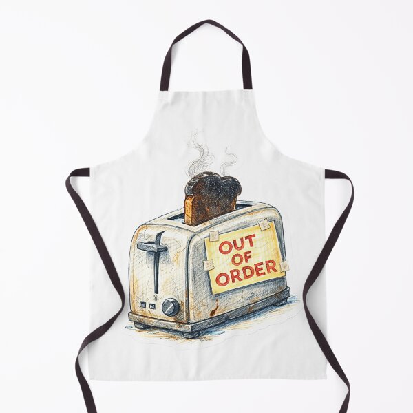 Item preview, Out of Order Toaster – Broken Retro Kitchen Sticker designed and sold by Felixuss.