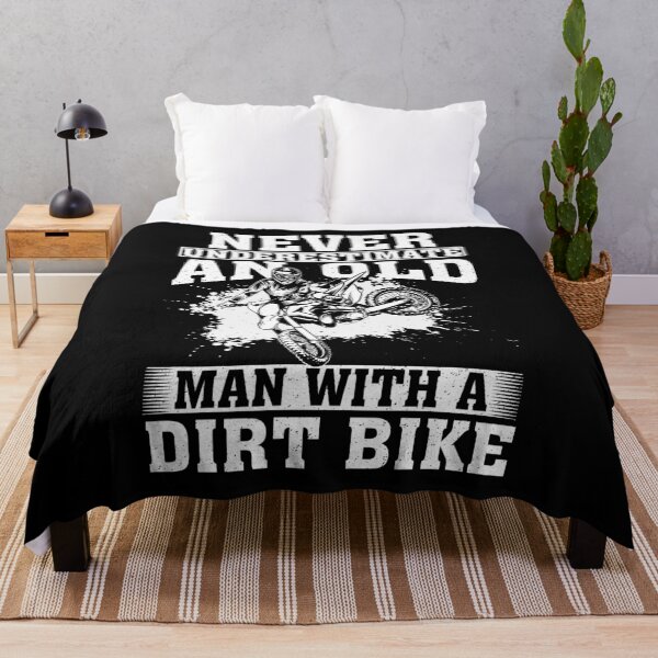 Item preview, Never Underestimate an Old Man with A Dirt Bike designed and sold by CosmoKitsch.
