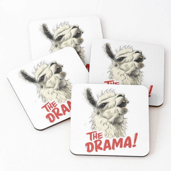 Item preview, Lama Sticker ''The Drama'' designed and sold by GlossyGang.