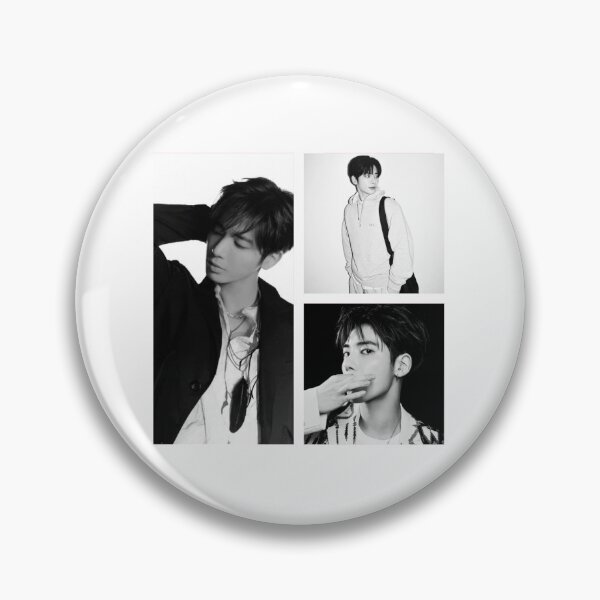 Item preview, Kang Taehyung black and white  designed and sold by hyukaria.kpop.