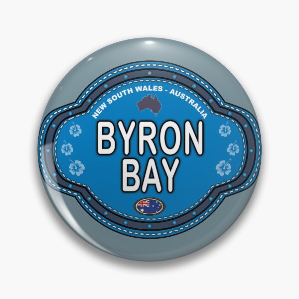 Item preview, Byron Bay Australia stitching effect emblem designed and sold by studioss76.