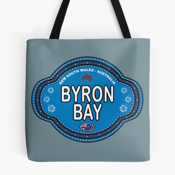 Item preview, Byron Bay Australia stitching effect emblem designed and sold by studioss76.