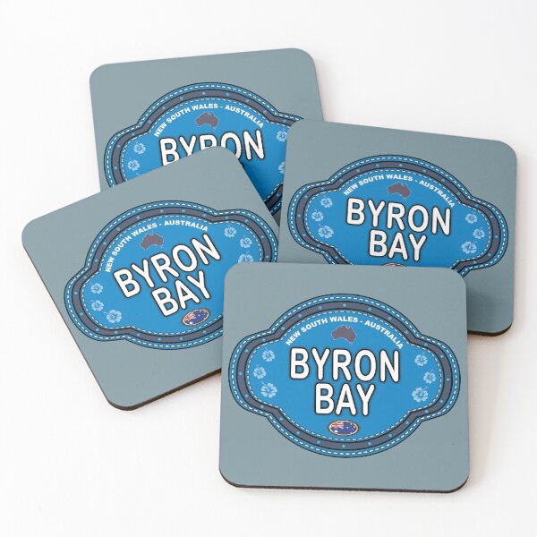 Item preview, Byron Bay Australia stitching effect emblem designed and sold by studioss76.