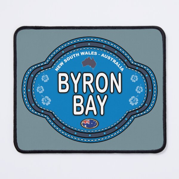 Item preview, Byron Bay Australia stitching effect emblem designed and sold by studioss76.