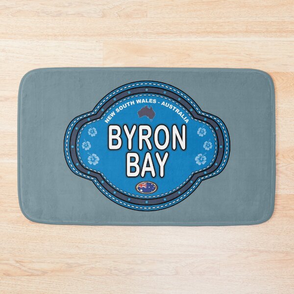 Item preview, Byron Bay Australia stitching effect emblem designed and sold by studioss76.