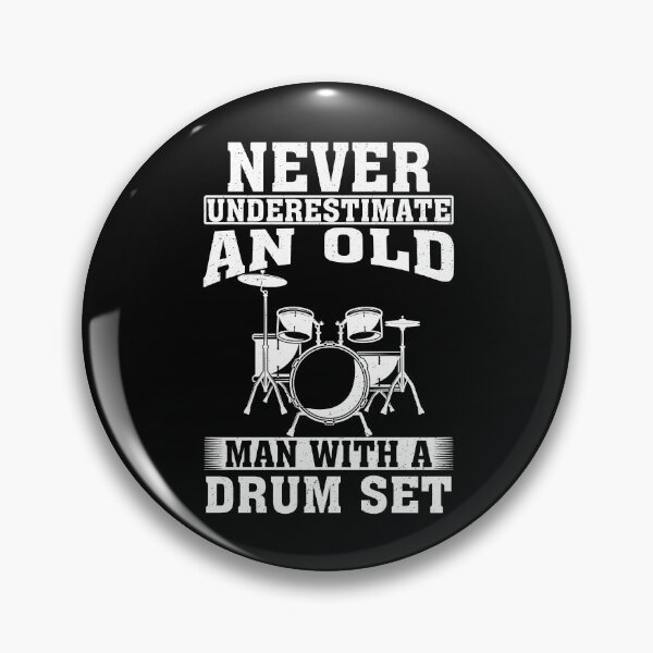 Item preview, Never Underestimate an Old Man with A Drum Set designed and sold by CosmoKitsch.