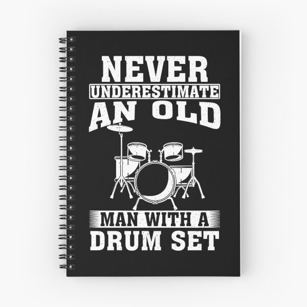 Item preview, Never Underestimate an Old Man with A Drum Set designed and sold by CosmoKitsch.