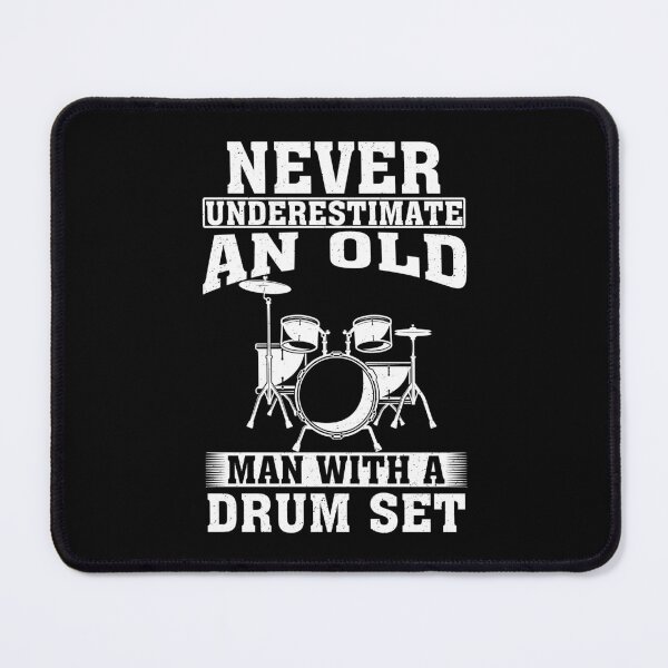 Item preview, Never Underestimate an Old Man with A Drum Set designed and sold by CosmoKitsch.