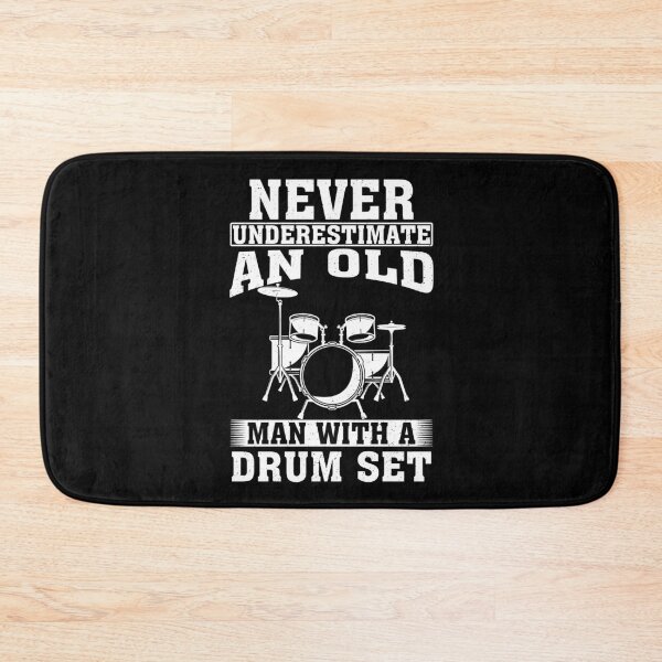 Item preview, Never Underestimate an Old Man with A Drum Set designed and sold by CosmoKitsch.