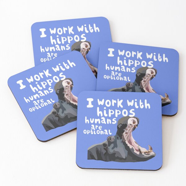 Item preview, C is for Common Hippo,, Cute Hippo Illustration – Funny Animal Art for Hippo Lovers designed and sold by PrettylittlepastelUk.