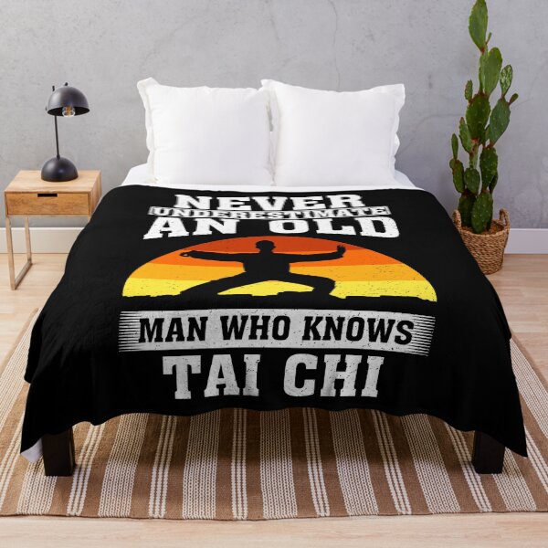 Item preview, Never Underestimate an Old Man Who knows Tai Chi designed and sold by CosmoKitsch.