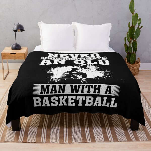 Item preview, Never Underestimate an Old Man with A Basketball designed and sold by CosmoKitsch.