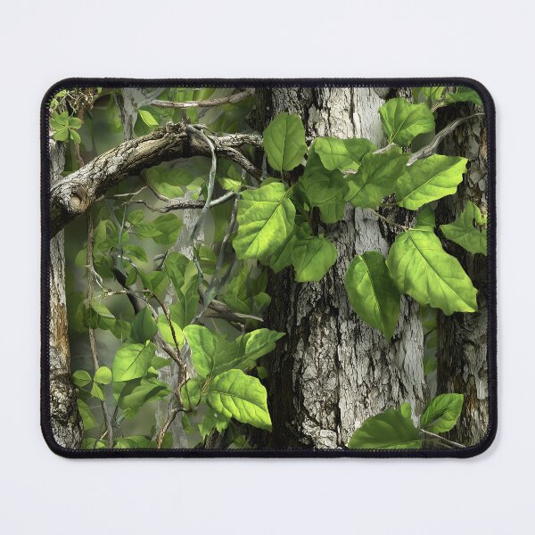 Item preview, Bright Green Forest Camouflage Pattern with Realistic Tree Bark, Leaves and Natural Woodland Depth designed and sold by meganohm.