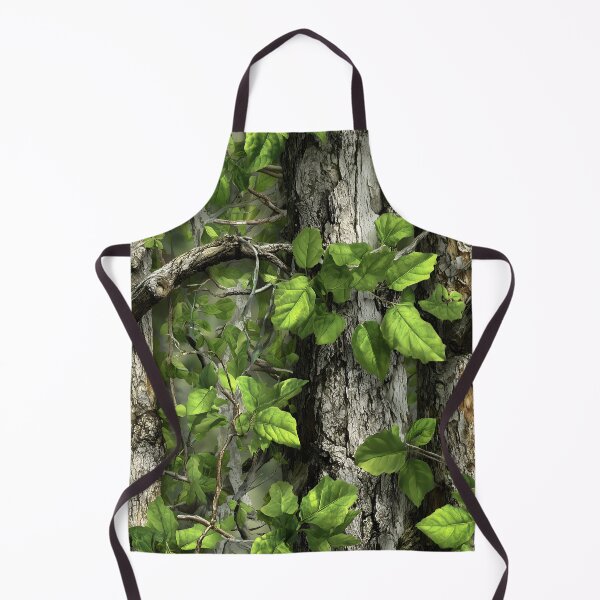 Item preview, Bright Green Forest Camouflage Pattern with Realistic Tree Bark, Leaves and Natural Woodland Depth designed and sold by meganohm.