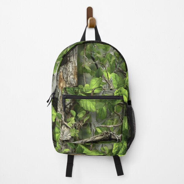 Item preview, Bright Green Forest Camouflage Pattern with Realistic Tree Bark, Leaves and Natural Woodland Depth designed and sold by meganohm.