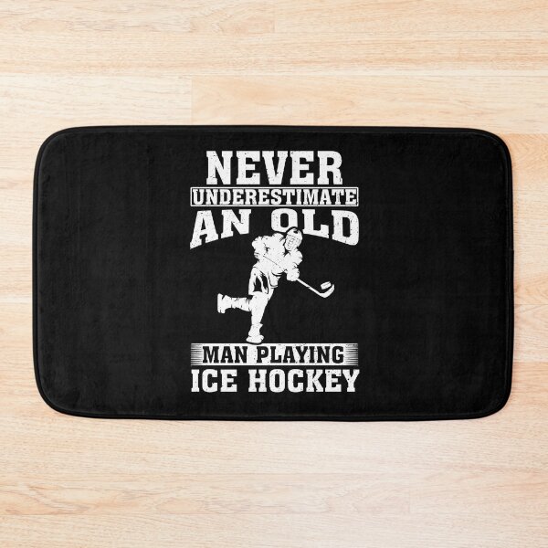 Item preview, Never Underestimate an Old Man Playing Ice Hockey  designed and sold by CosmoKitsch.