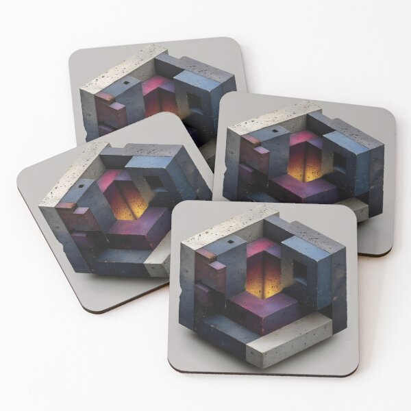 Item preview, Violet Geometric Convergence Structure designed and sold by LuminousFoundry.