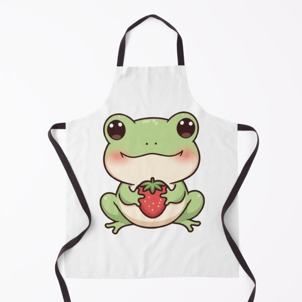 Item preview, Frog Holding Strawberry designed and sold by PastelPaws Atelier.