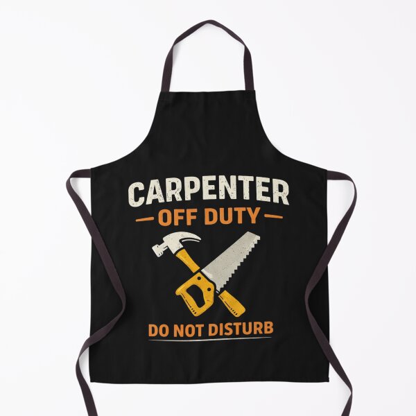 Item preview, Carpenter Off Duty Funny Carpenter Humor T-Shirt Sticker designed and sold by HubCreates.