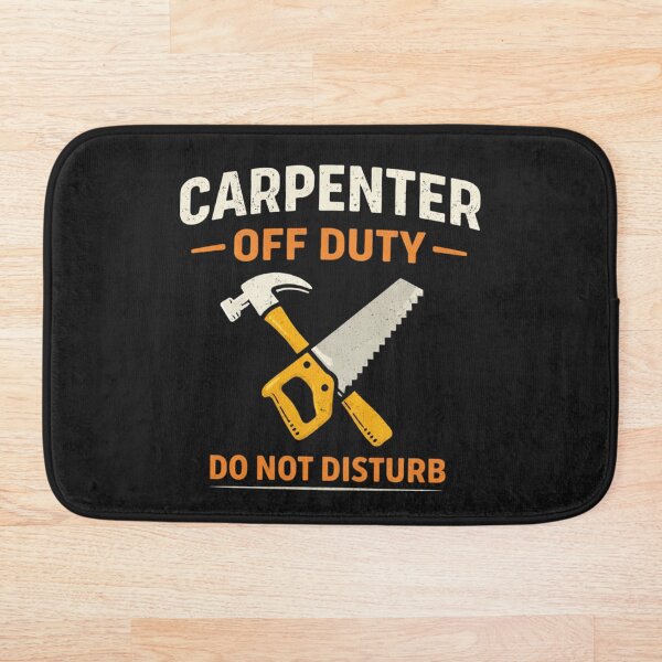 Item preview, Carpenter Off Duty Funny Carpenter Humor T-Shirt Sticker designed and sold by HubCreates.