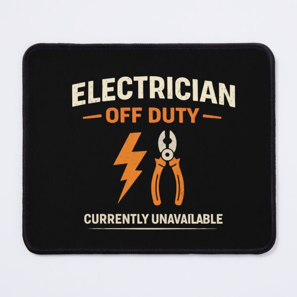 Item preview, Electrician Off Duty Funny Electrician Humor T-Shirt Sticker designed and sold by HubCreates.