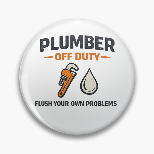 Item preview, Plumber Off Duty Funny Plumbing Humor T-Shirt Sticker designed and sold by HubCreates.