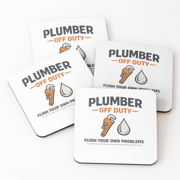 Item preview, Plumber Off Duty Funny Plumbing Humor T-Shirt Sticker designed and sold by HubCreates.