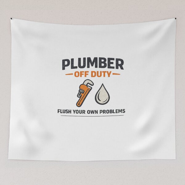 Item preview, Plumber Off Duty Funny Plumbing Humor T-Shirt Sticker designed and sold by HubCreates.